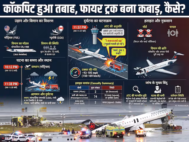 ऊंचाई के बावजूद तबाह हुआ कॉकपिट, फौलाद जैसा फायर ट्रक बना कबाड़, समझिए कैसे?