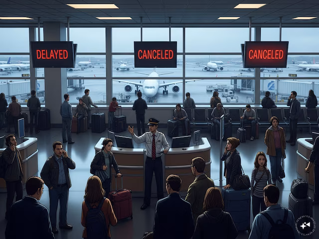 US के 4 एयरपोर्ट्स पर लगा ब्रेक, टस से मस भी नहीं हो सकी फ्लाइट, क्यों?