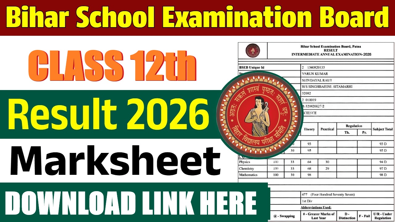 Bihar Board 12th Result 2026 Soon