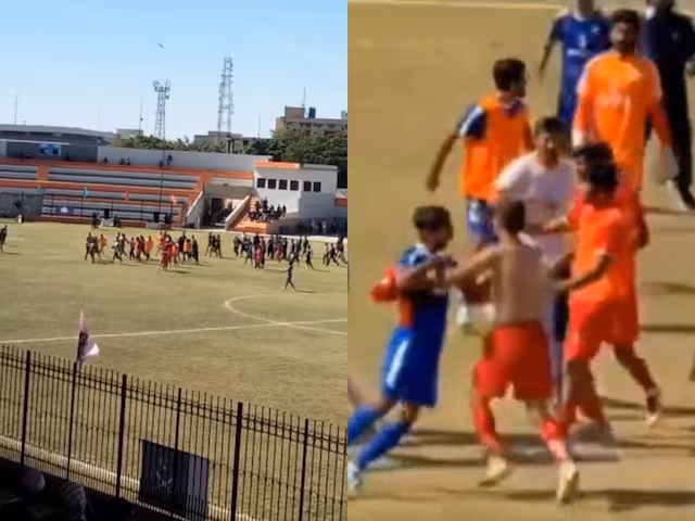 पाकिस्तान में फुटबॉल मैच के दौरान सिर फुटव्वल, खिलाड़ियों ने एक-दूसरे को दौड़ा दौड़ाकर पीटा