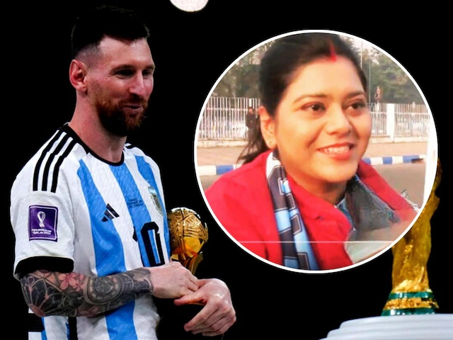 लियोनेल मेसी से मिलने के लिए हनीमून कर दिया कैंसिल, स्टेडियम पहुंची दुल्हन