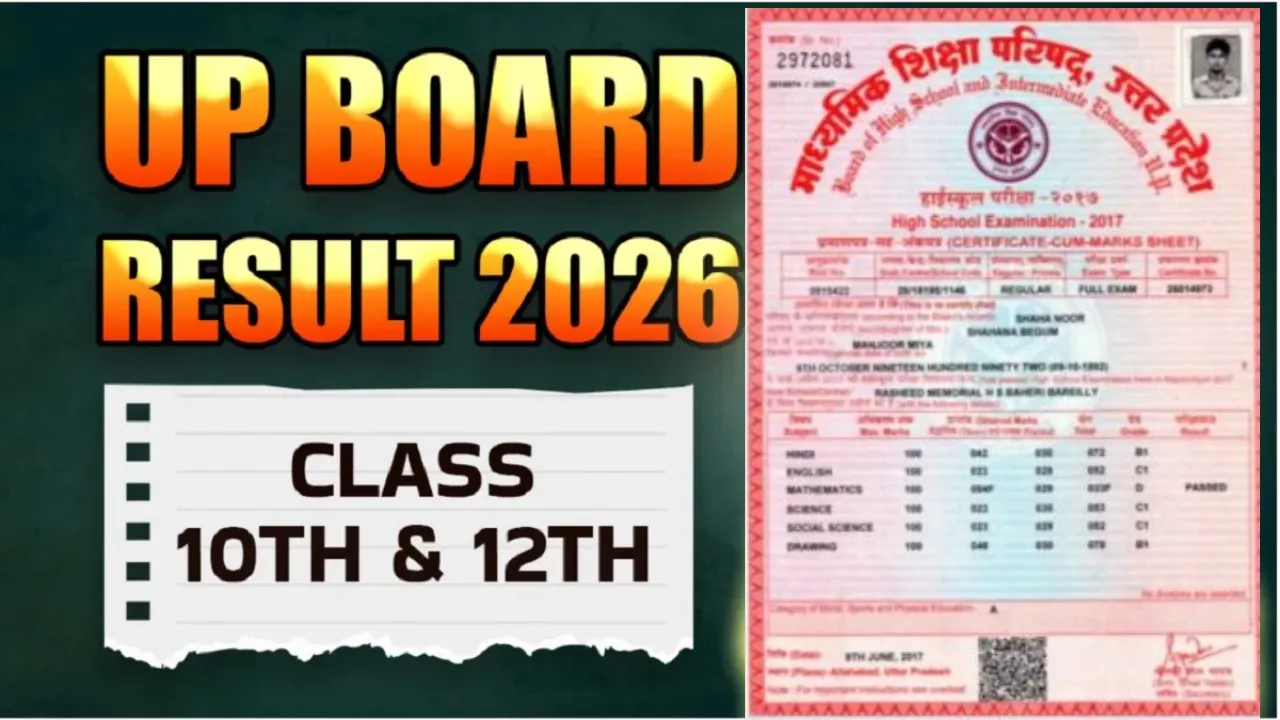 UP Board 10th / 12th Result 2026 Soon