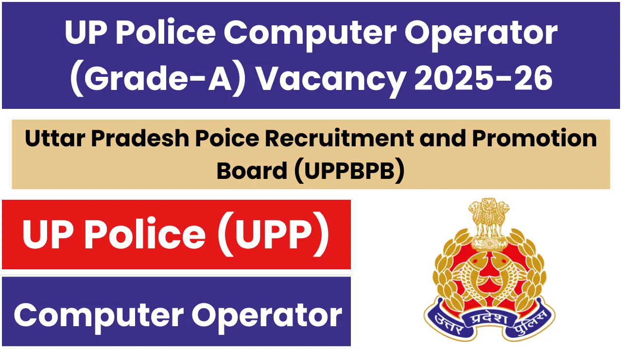 UP Police Computer Operator Grade-A Exam Date 2026