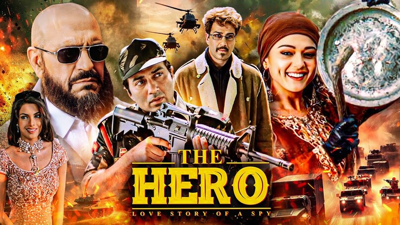 Sunny Deol The Hero Spy Movie, RAW Agent Arun Khanna Action, Bollywood Spy Thriller Climax, Anil Sharma Action Director, High Budget Indian Films 2003, सनी देओल द हीरो स्पाई फिल्म, रॉ एजेंट अरुण खन्ना एक्शन, बॉलीवुड स्पाई थ्रिलर क्लाइमैक्स, अनिल शर्मा एक्शन डायरेक्टर, साल 2003 की महंगी फिल्में