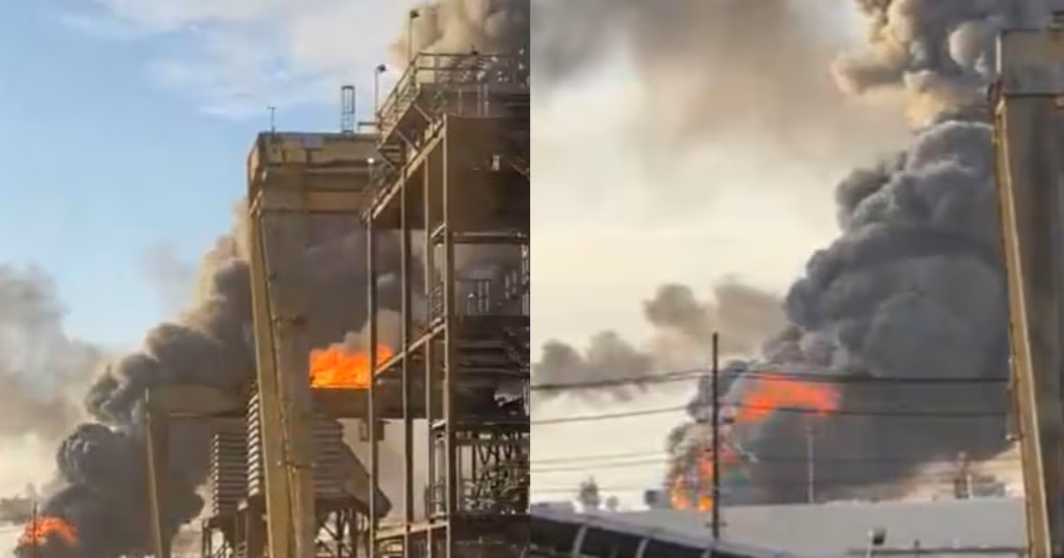 अमेरिका के टेक्सास की रिफाइनरी को किसने उड़ाया, हर तरफ धुआं ही धुआं, देखें VIDEO