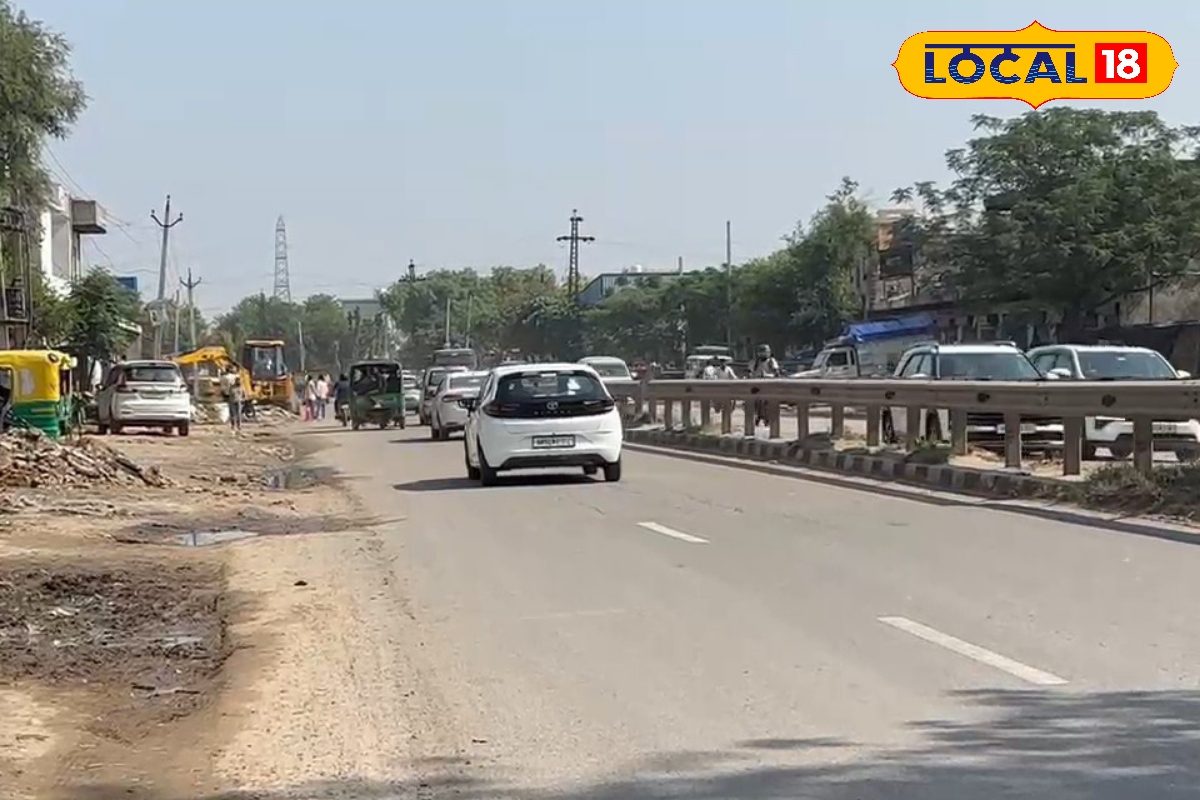 भिवाड़ी में 6 लेन सड़क का काम शुरू, अतिक्रमण पर चला बुलडोजर, अब जाम खत्म और सफर होगा आसान और तेज