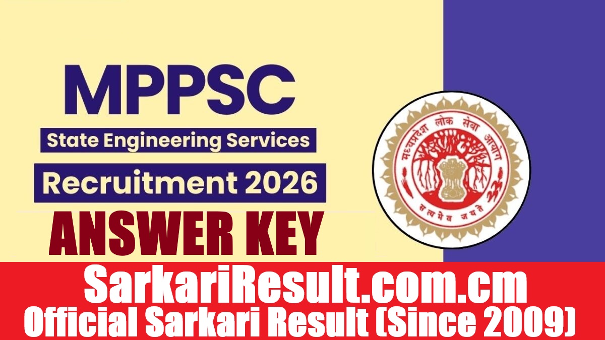 MPPSC SES Answer Key 2026 Out