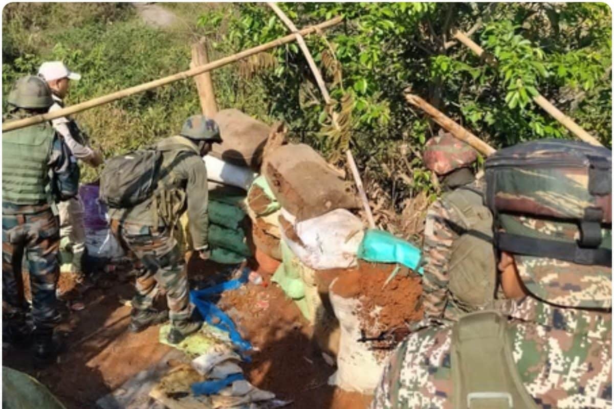 BSF जवान की हत्या करने वालों की खैर नहीं, उग्रवादियों के 21 बंकर तबाह, म्यांमार सीमा पर मिले हथियार और IED