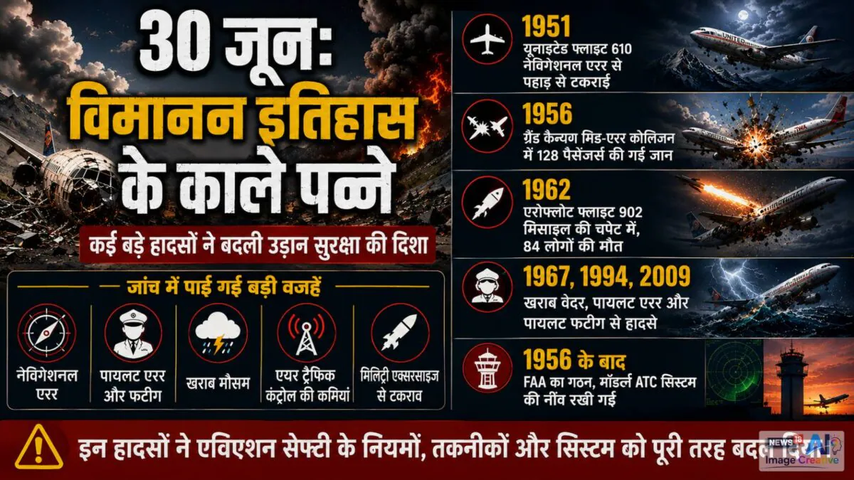 30 जून: विमानन इतिहास के 6 काले पन्ने, जिन्होंने बदली एविएशन की दुनिया, अमेरिका को लेना पड़ा FAA बनाने का फैसला