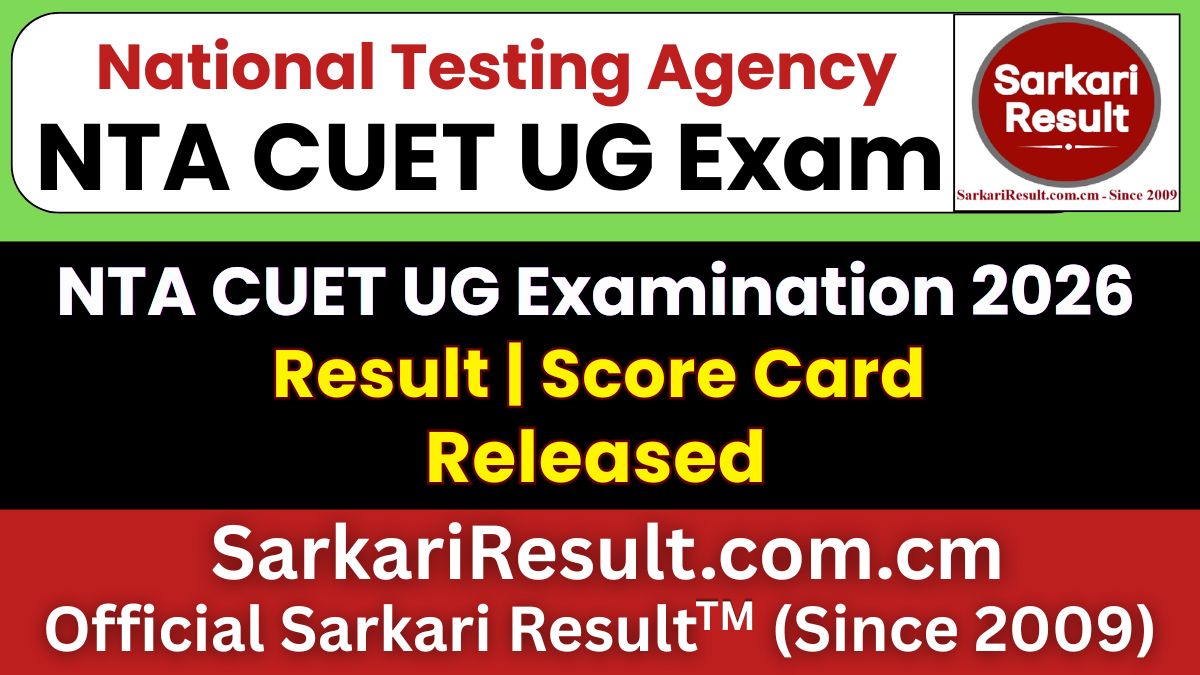 CUET UG 2026 Result / Score Card