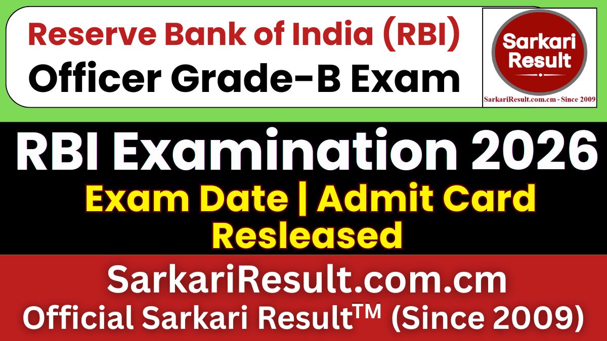 RBI Officer Grade-B Result 2026 Out