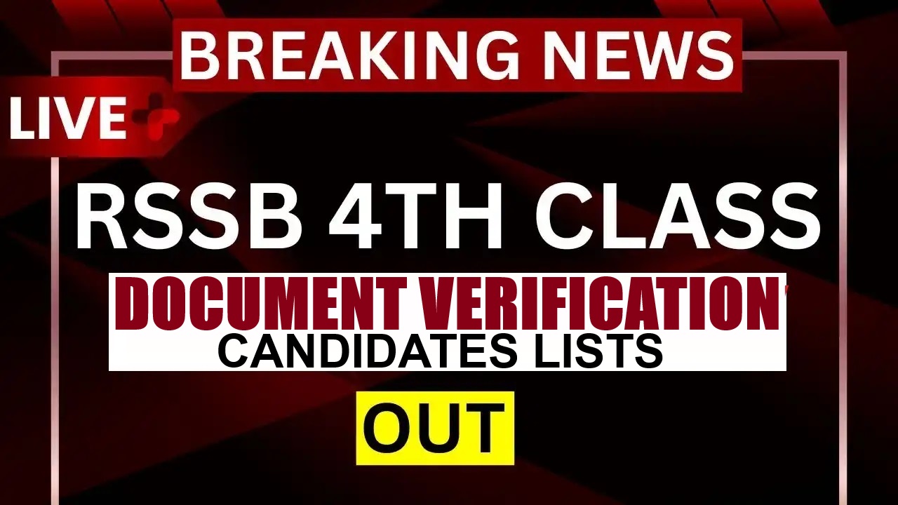 RSSB 4th Class (Group D) Revised Result 2026 Out