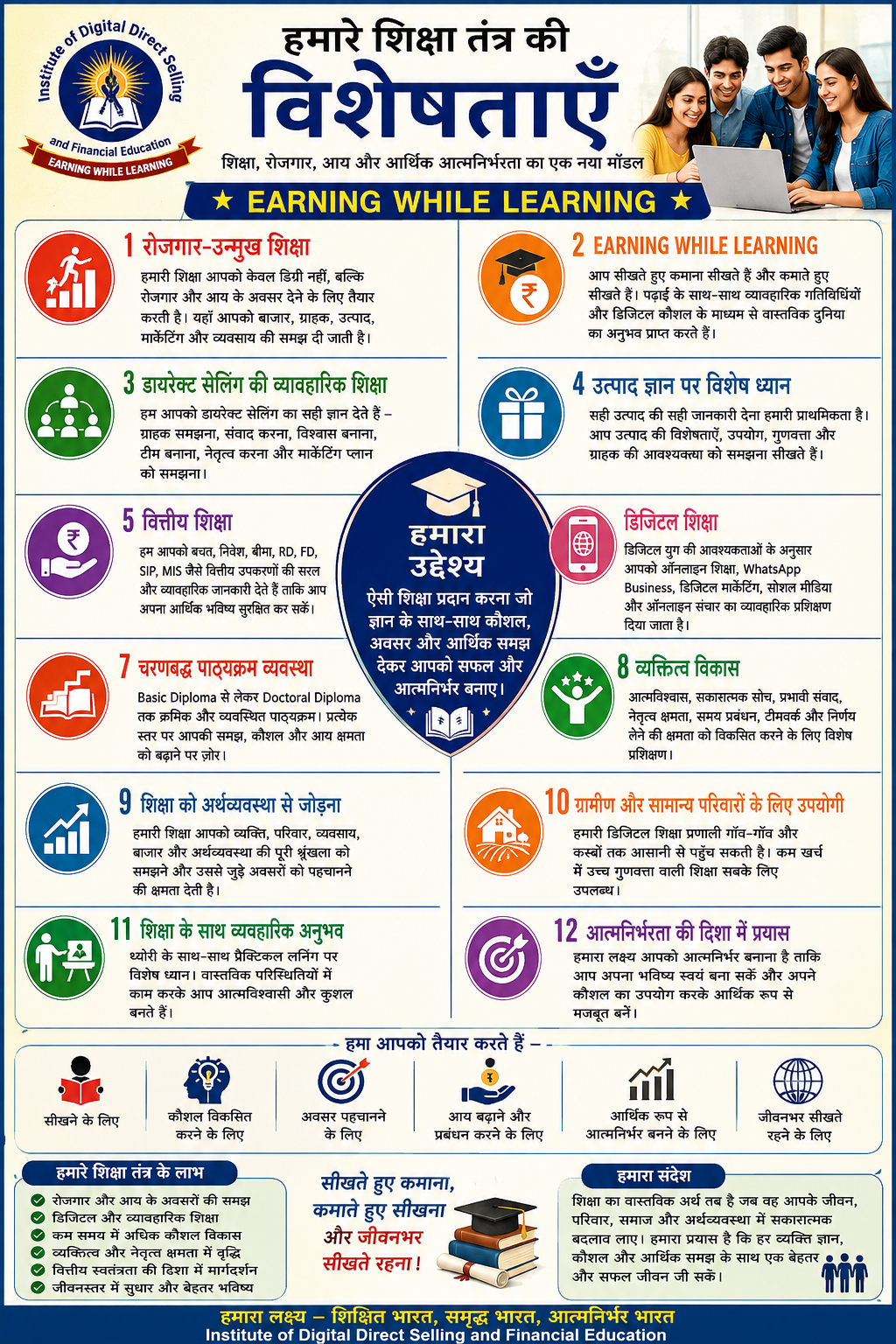 हमारे शिक्षा तंत्र की विशेषताएँ