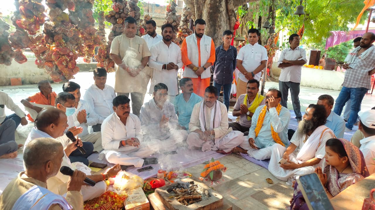 राम जानकी मंदिर के सुंदरीकरण व धर्मशाला निर्माण का भूमि पूजन संपन्न